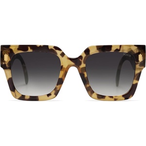 image:imageSOJOS Vintage Oversized Square Sunglasses for WomenRetro Womens Luxury Big Large Sun Glasses UV400 SJ2194Yellow Leopard Frame Grey Grading Lens