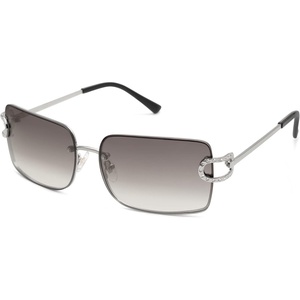 image:imageSOJOS Vintage Rectangle Sunglasses for WomenOversized Trendy Rimless 90s UV400 Womens Y2K Shades SJ1178SilverGrey Grading