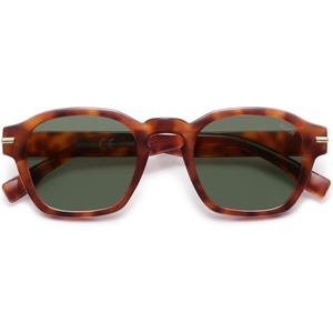 image:imageSOJOS Vintage Retro Square Polarized Sunglasses Men Standard Fit Trendy Womens Sun Glasses SJ2382Red Tortoise Frame Green Lens