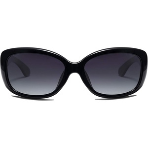 image:imageSOJOS Vintage Square Sunglasses for Women Polarized UV Protection Havana Frame SJ2111BlackGradient Grey