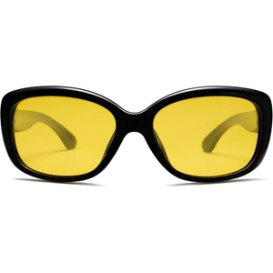 image:imageSOJOS Vintage Square Sunglasses for Women Polarized UV Protection Havana Frame SJ2111BlackNight Vision