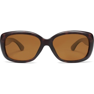 image:imageSOJOS Vintage Square Sunglasses for Women Polarized UV Protection Havana Frame SJ2111C10tortoiseBrown