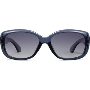 image:imageSOJOS Vintage Square Sunglasses for Women Polarized UV Protection Havana Frame SJ2111Transparent Blue