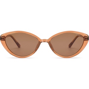 image:imageSOJOS Womens Retro Cat Eye Sunglasses Polarized TR90 UltraLightweight Oval Vintage Shades UV400 ProtectionBrownBrown