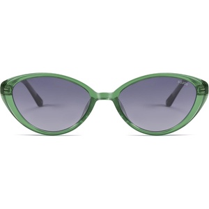 image:imageSOJOS Womens Retro Cat Eye Sunglasses Polarized TR90 UltraLightweight Oval Vintage Shades UV400 ProtectionGreenGrey