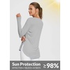 image:imageBALEAF Womens Sun Shirts UPF 50 Long Sleeve Hiking Tops Lightweight Quick Dry UV Protection Outdoor Clothing01grey