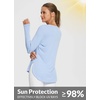 image:imageBALEAF Womens Sun Shirts UPF 50 Long Sleeve Hiking Tops Lightweight Quick Dry UV Protection Outdoor Clothing01light Blue