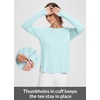 image:imageBALEAF Womens Sun Shirts UPF 50 Long Sleeve Hiking Tops Lightweight Quick Dry UV Protection Outdoor Clothing01light Green
