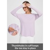 image:imageBALEAF Womens Sun Shirts UPF 50 Long Sleeve Hiking Tops Lightweight Quick Dry UV Protection Outdoor Clothing01light Purple