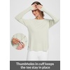 image:imageBALEAF Womens Sun Shirts UPF 50 Long Sleeve Hiking Tops Lightweight Quick Dry UV Protection Outdoor Clothing01oatmeal