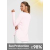 image:imageBALEAF Womens Sun Shirts UPF 50 Long Sleeve Hiking Tops Lightweight Quick Dry UV Protection Outdoor Clothing01pink