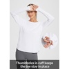 image:imageBALEAF Womens Sun Shirts UPF 50 Long Sleeve Hiking Tops Lightweight Quick Dry UV Protection Outdoor Clothing01white
