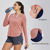 image:imageBALEAF Womens Sun Shirts UPF 50 Long Sleeve Hiking Tops Lightweight Quick Dry UV Protection Outdoor Clothing02cationic Rose Dawn