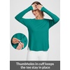 image:imageBALEAF Womens Sun Shirts UPF 50 Long Sleeve Hiking Tops Lightweight Quick Dry UV Protection Outdoor ClothingGreen