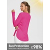 image:imageBALEAF Womens Sun Shirts UPF 50 Long Sleeve Hiking Tops Lightweight Quick Dry UV Protection Outdoor ClothingLight Purple