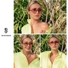 image:imageSOJOS Aviator Sunglasses for Women amp Men Retro Double Bridge Trendy lightweight 90s Shades SJ2247Black Brown