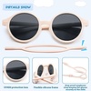 image:imageSOJOS Baby Polarized Sunglasses with Strap Round UV400 Protection Toddler Girls Boys Age 024 Months SK5613APink