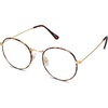 image:imageSOJOS Blue Light Blocking Computer Glasses Round Eyewear Anti Blue Light Lens Preppy Chic SJ5024B0c02 Demi Frame