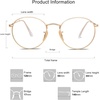 image:imageSOJOS Blue Light Blocking Computer Glasses Round Eyewear Anti Blue Light Lens Preppy Chic SJ5024BC1 Gold Frame
