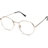 image:imageSOJOS Blue Light Blocking Computer Glasses Round Eyewear Anti Blue Light Lens Preppy Chic SJ5024BC3 Rose Gold Frame