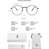 image:imageSOJOS Blue Light Blocking Computer Glasses Round Eyewear Anti Blue Light Lens Preppy Chic SJ5024BC4 Matte Black Frame