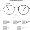 image:imageSOJOS Blue Light Blocking Computer Glasses Round Eyewear Anti Blue Light Lens Preppy Chic SJ5024BC4 Matte Black Frame