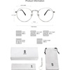 image:imageSOJOS Blue Light Blocking Computer Glasses Round Eyewear Anti Blue Light Lens Preppy Chic SJ5024BC5 Silver Frame