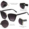 image:imageSOJOS Cat Eye Designer Sunglasses Fashion UV400 Protection Glasses SJ2052BalckGrey