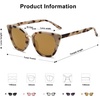 image:imageSOJOS Cat Eye Designer Sunglasses Fashion UV400 Protection Glasses SJ2052Brown TortoiseGold