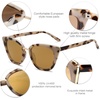 image:imageSOJOS Cat Eye Designer Sunglasses Fashion UV400 Protection Glasses SJ2052Brown TortoiseGold