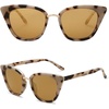 image:imageSOJOS Cat Eye Designer Sunglasses Fashion UV400 Protection Glasses SJ2052Brown TortoiseGold