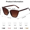 image:imageSOJOS Cat Eye Designer Sunglasses Fashion UV400 Protection Glasses SJ2052BrownBrown