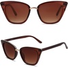 image:imageSOJOS Cat Eye Designer Sunglasses Fashion UV400 Protection Glasses SJ2052BrownBrown