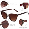 image:imageSOJOS Cat Eye Designer Sunglasses Fashion UV400 Protection Glasses SJ2052BrownBrown