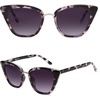 image:imageSOJOS Cat Eye Designer Sunglasses Fashion UV400 Protection Glasses SJ2052Gradient Grey Lens