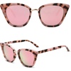 image:imageSOJOS Cat Eye Designer Sunglasses Fashion UV400 Protection Glasses SJ2052Pink TortoisePink