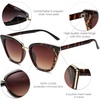 image:imageSOJOS Cat Eye Designer Sunglasses Fashion UV400 Protection Glasses SJ2052TortoiseBrown