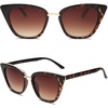 image:imageSOJOS Cat Eye Designer Sunglasses Fashion UV400 Protection Glasses SJ2052TortoiseBrown