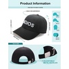 image:imageSOJOS Classic Baseball Cap Unisex Adjustable Lightweight Breathable Structured 3D Embroidery Hat One Size Fits MostBlack