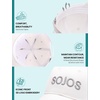 image:imageSOJOS Classic Baseball Cap Unisex Adjustable Lightweight Breathable Structured 3D Embroidery Hat One Size Fits MostWhite