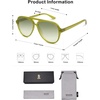 image:imageSOJOS Classic Polarized Aviator Sunglasses for Women Men Retro Trendy Aviators Shades SJ2201 Light GreenGradient Green