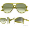 image:imageSOJOS Classic Polarized Aviator Sunglasses for Women Men Retro Trendy Aviators Shades SJ2201 Light GreenGradient Green