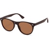 image:imageSOJOS Classic Polarized Sunglasses for Women Men Small UV400 Lenses SJ2076Dark BrownBrown
