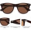 image:imageSOJOS Classic Polarized Sunglasses for Women Men Small UV400 Lenses SJ2076Dark BrownBrown