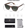 image:imageSOJOS Classic Polarized Sunglasses for Women Men Small UV400 Lenses SJ2076Dark TortoiseGreen
