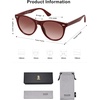 image:imageSOJOS Classic Polarized Sunglasses for Women Men Small UV400 Lenses SJ2076RedRed Grading