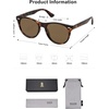 image:imageSOJOS Classic Polarized Sunglasses for Women Men Small UV400 Lenses SJ2076TortoiseBrown