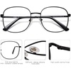image:imageSOJOS Classic Square Blue Light Blocking Glasses for Women Men Stylish Computer Glasses SJ1137Black
