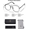 image:imageSOJOS Classic Square Blue Light Blocking Glasses for Women Men Stylish Computer Glasses SJ1137Black