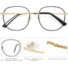image:imageSOJOS Classic Square Blue Light Blocking Glasses for Women Men Stylish Computer Glasses SJ1137Blackgold
